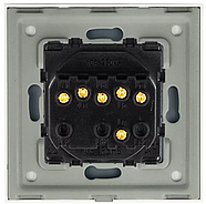 Скляний вимикач 3 клавіши 1DAL | Золото (G86D-PSW3G.GD), фото 6