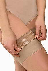 Бандалетки від натирання 501 Афина з гладкого еластичного полотна бежеві