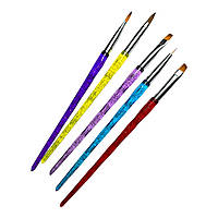 Набір пензлів 5 шт для нігтів Master Professional