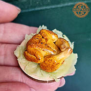 Лялькова їжа "Запечена курка" Hand Made Nestwood 1 шт, фото 3