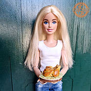 Лялькова їжа "Запечена курка" Hand Made Nestwood 1 шт, фото 2