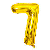 Кулька надувна Цифра Золото 7 7972 40х98 см