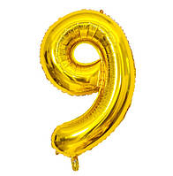 Кулька надувна Цифра Золото 9 7974 40х98 см