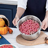 Подрібнювач електричний НМ-8848 Hoffmans Electronics 1800Вт з металевою чашею 5л універсальний чоппер, фото 4