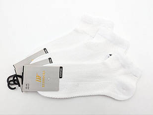 Чоловічі короткі шкарпетки в рубчик Шугуан A9127 – спортивні білі, 10 пар