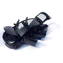 Машинка метал Tesla model Y електрокар чорна Тесла 1:24 відкр двері баг капот звук світло 19*6,5*8,5см (EL 70333), фото 8