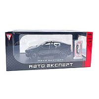 Машинка метал Tesla model Y електрокар чорна Тесла 1:24 відкр двері баг капот звук світло 19*6,5*8,5см (EL 70333), фото 10