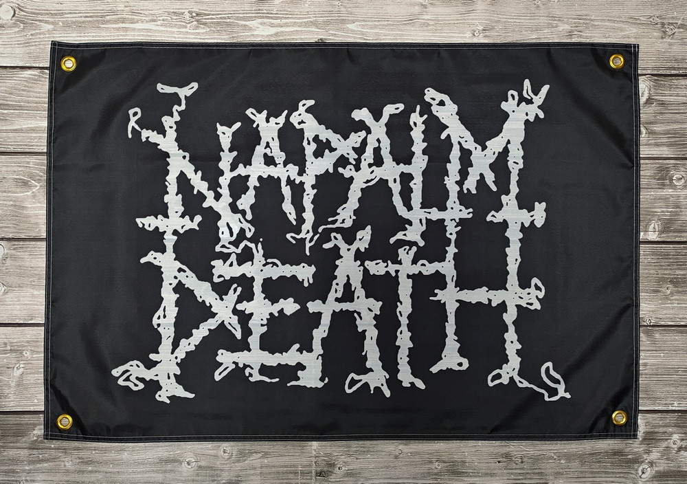 Прапор Napalm Death - logo 60х90 см