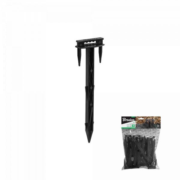 Кілочок тризуб для кріплення агротканини або агроволокна, 17/5 см, упак-20шт, ATS1705B