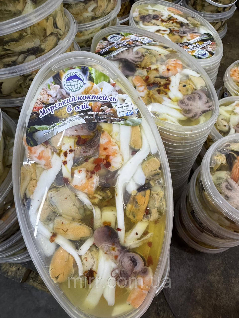 Морський коктейль в олії 0,2кг - фото 1 - id-p2652171698