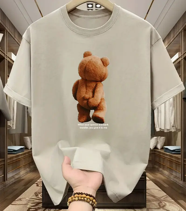Чоловіча футболка Ведмедик Beige, фото 1