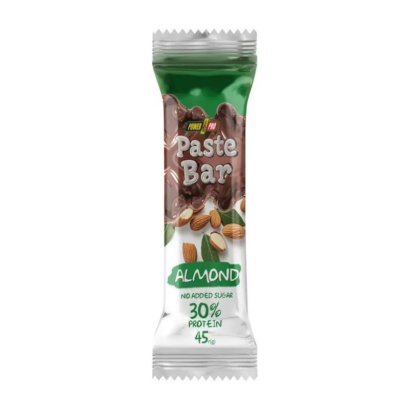 Протеїновий батончик POWER PRO Paste Bar 30, МИГДАЛЬ 45гр/12