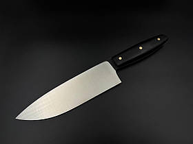 Кухонний ніж ручної роботи «Шеф #4» (02) зі сталі N690/61 HRC.