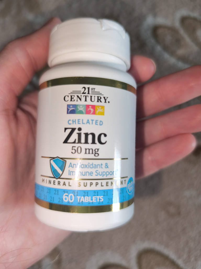 21st Century хелатний цинк 50 мг 60 таблеток Chelated Zinc - фото покупців 2