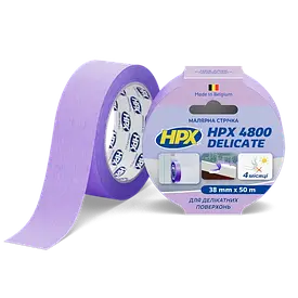 Стрічка малярна HPX 4800 для делікатних поверхонь 36 мм, 50 м