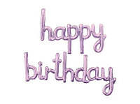 Набір надувних кульок Happy Birthday 14361 2 предмети фіолетовий