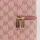 Косметичка органайзер з дзеркалом 27х20х18см, 4 рівні, Рожевий / Дорожня косметичка / Кейс для косметики, фото 6