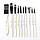 Набір професійних художніх пензлів - 10 шт - Олія, акрил, акварель, гуаш, темпера, фото 6