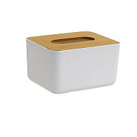 Диспенсер для серветок прямокутний 11175 10х16.5 см білий