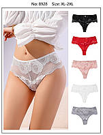 Жіночі труси стрінги мереживо 48-52р 5 кольорів