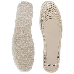 Стельки из овчины Arctic Warmth 35-45 (22,5 - 29,0 см) осень-зима, обрезные, для всех видов обуви, белые