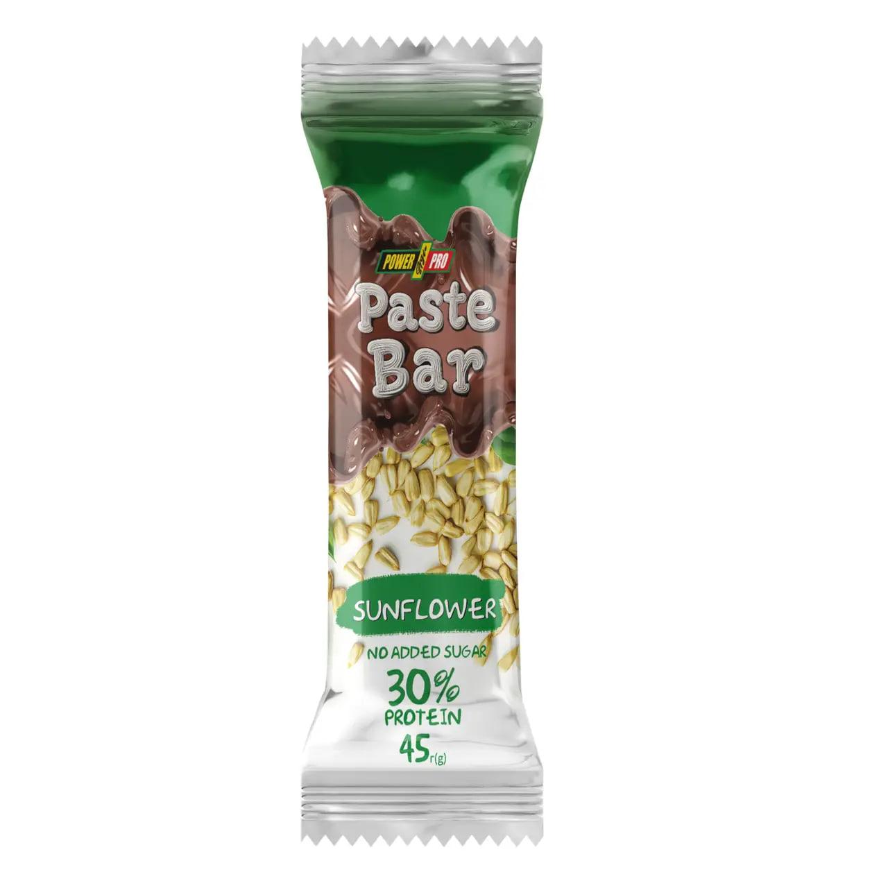 Батончик Paste Bar Power Pro із соняшником без цукру, 45 г