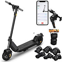 Потужний електросамокат NIU KQi1 Pro з Bluetooth і захистом (наколінники, налокітники) для дорослих, підлітків