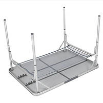 Туристичний Стіл Розкладний Bo-Camp 100x70 cm Grey (1404417) Кемпінговий Складаний Столик для риболовлі, фото 5