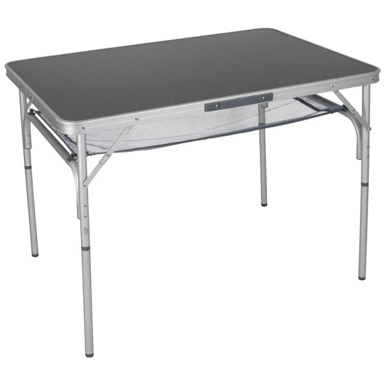 Туристичний Стіл Розкладний Bo-Camp 100x70 cm Grey (1404417) Кемпінговий Складаний Столик для риболовлі, фото 1