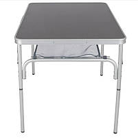 Туристичний Стіл Розкладний Bo-Camp 100x70 cm Grey (1404417) Кемпінговий Складаний Столик для риболовлі, фото 4