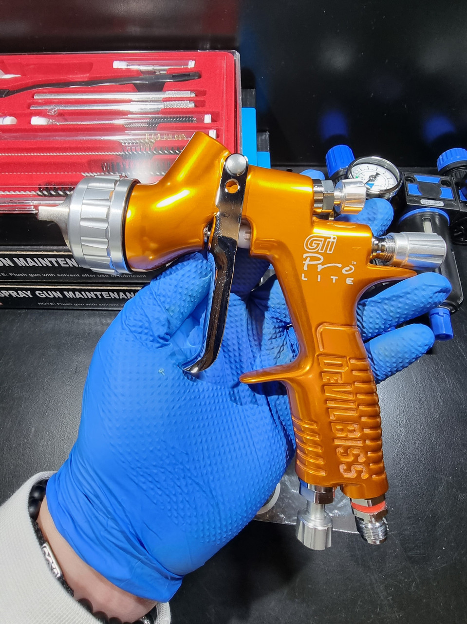 Фарбопульт DeVilbiss GTi PRo Lite (голова TE10, сопло — 1,3 мм), фото 1