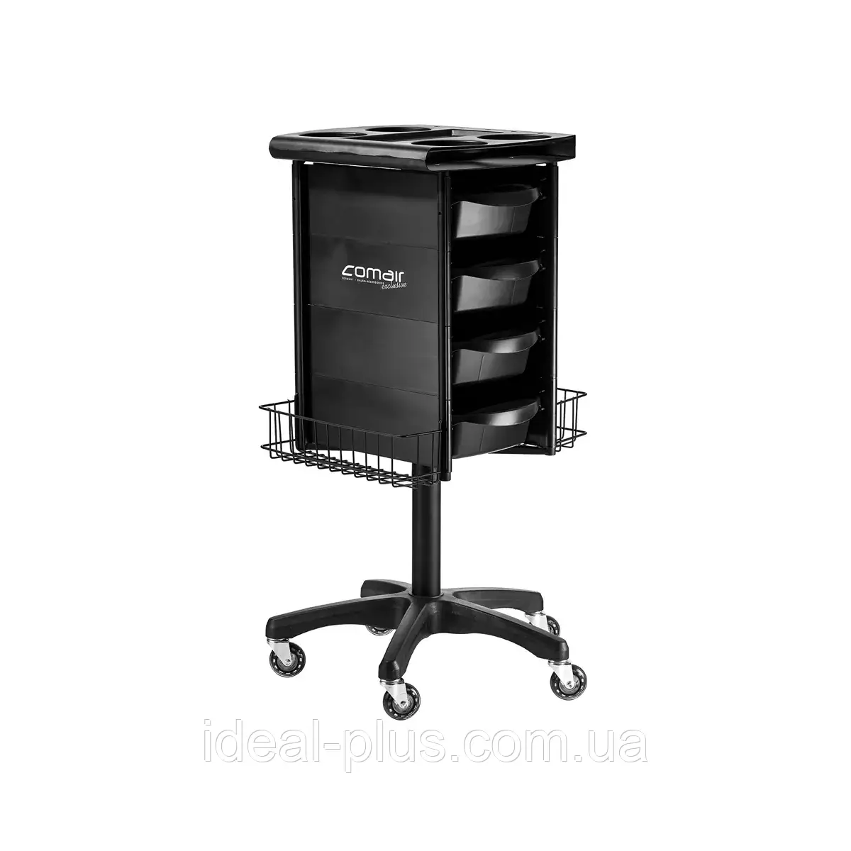 Помічник-візок Comair Colorboy black (43x37x97,5) для перукарів та колористів, фото 1