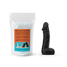 Свічка у формі члена Чистий Кайф LARGE Black, фото 5