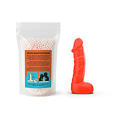 Свічка у формі члена Чистий Кайф MEDIUM Orange, фото 5