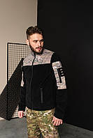 Кофта флісова чоловіча військова тактична з липучками під шеврони ЗСУ Мультикам 8036 46 розмір хакі