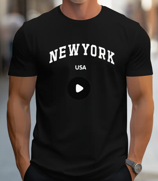 Чоловіча футболка New York 2XL Black