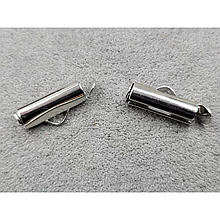 Кінцевик-трубочка слайдер 4*13мм, колір сталь (гіпоалергенний сплав)