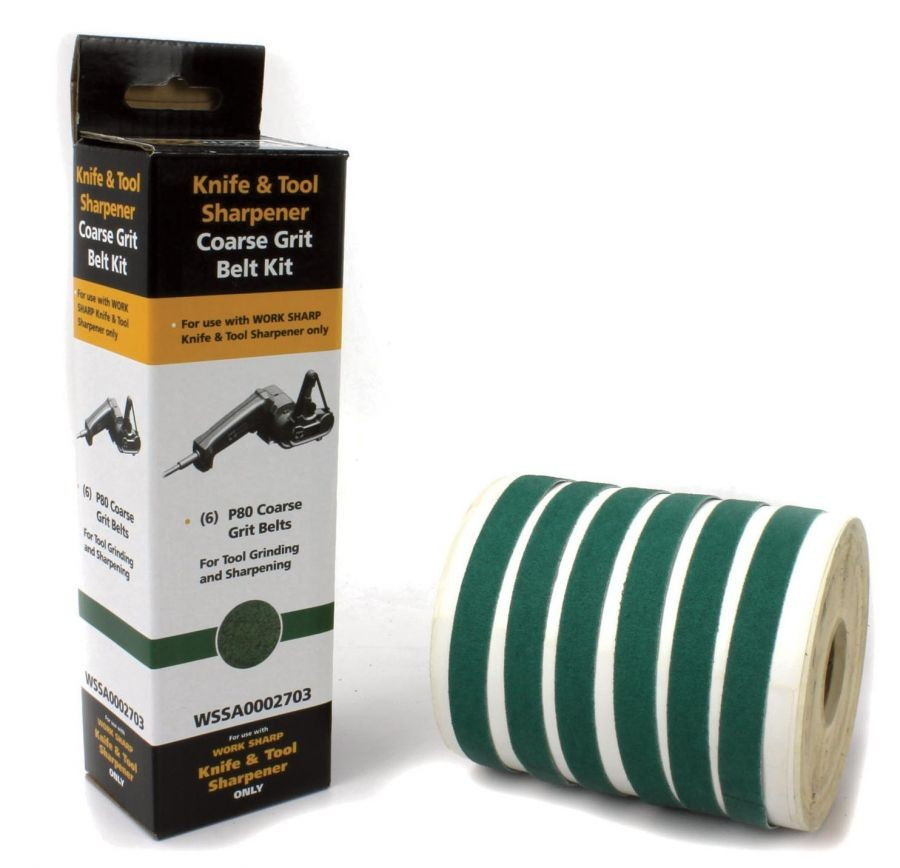 Work Sharp Набір змінних ременів WSKTS 6 шт Грубий - зернистість P80, фото 1