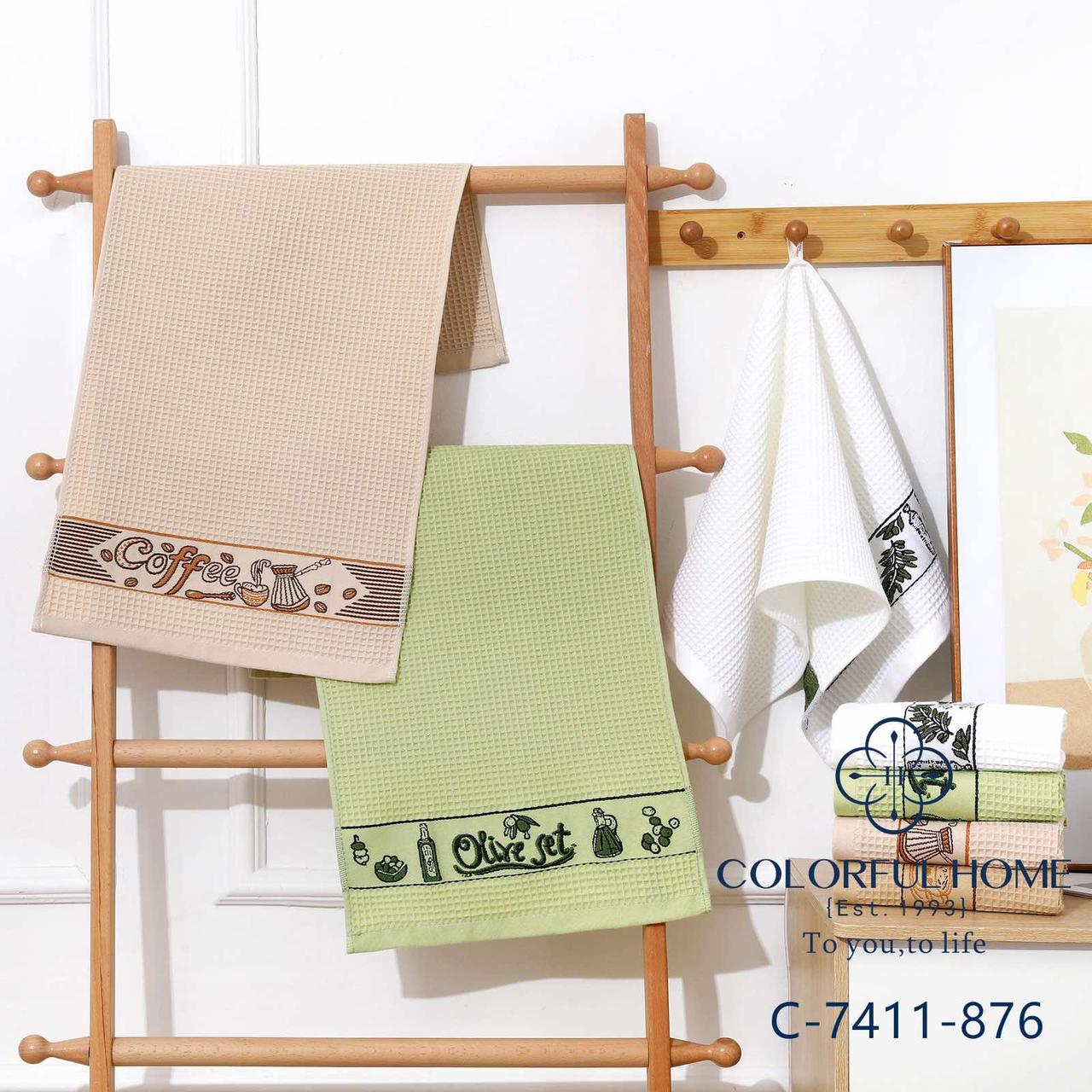 Рушник вафельний для рук 25х50см (12 шт. в упаковці), фото 1