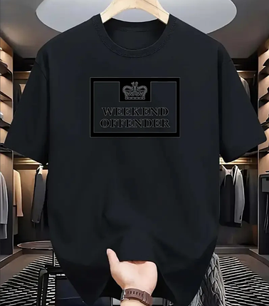 Чоловіча футболка Weekend Officer 2XL Black, фото 1