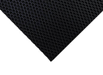 Лист EVA матеріал для автокилимів РОМБ 10мм*155*265см 4.11м2 Чорний