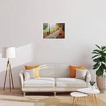 Картина, що світиться - осінній парк з ліхтарями, 5 LЕD ламп, 30x40 см (940058), фото 7