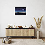 Картина, що світиться - зоряне небо та полярна зірка, яка світиться, 1 LЕD лампа, 30x40 см (940232), фото 7