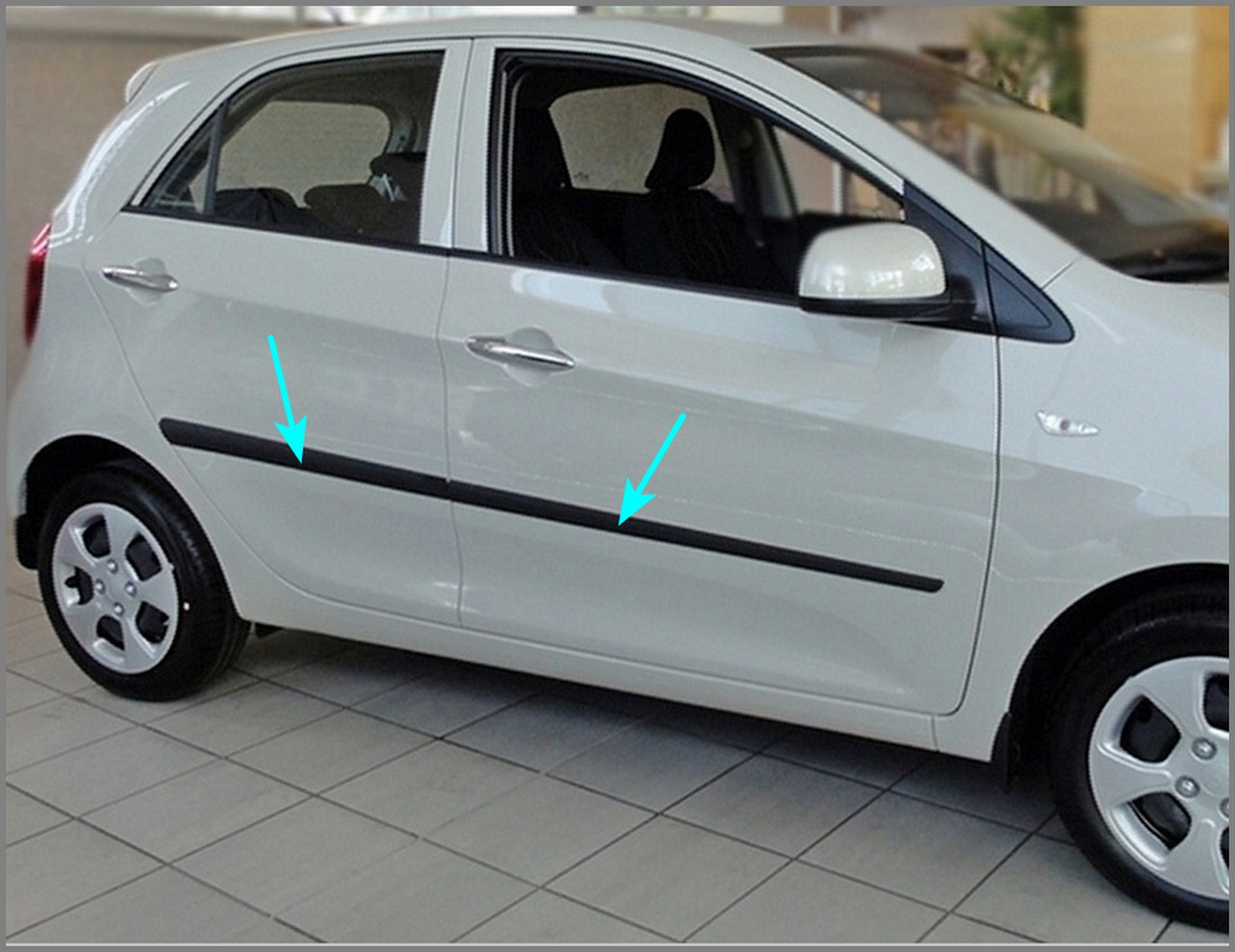 Молдинги на двері для KIA Picanto Mk2 5dr 2011-2017, фото 1