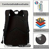 Ультралегкий рюкзак з принтом футболіста, фото 3