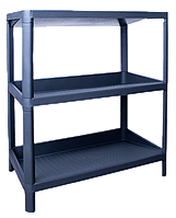 Полиця стелаж для взуття у вузький коридор, передпокій на 3 яруси Граніт, пластикова етажерка для зберігання Алеана