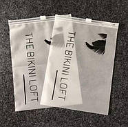 Матовий SLIDER пакет 10x16 см з білим замком Компактні поліетиленові пакети зі слайдером і логотипом, фото 9