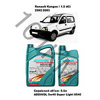 Комплект оливи в двигун Renault Kangoo I 1.5 dCi (2002-2003) Addinol