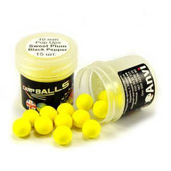 Бойли Mini Carp Balls Pop Ups 10мм Sweet Plum Black