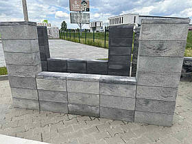 Блоки бетонні для паркану Онікс